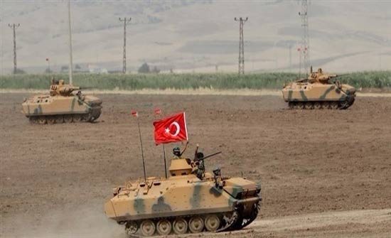  القوات التركية والفصائل الموالية لها تسيطر على 220 كلم داخل سوريا