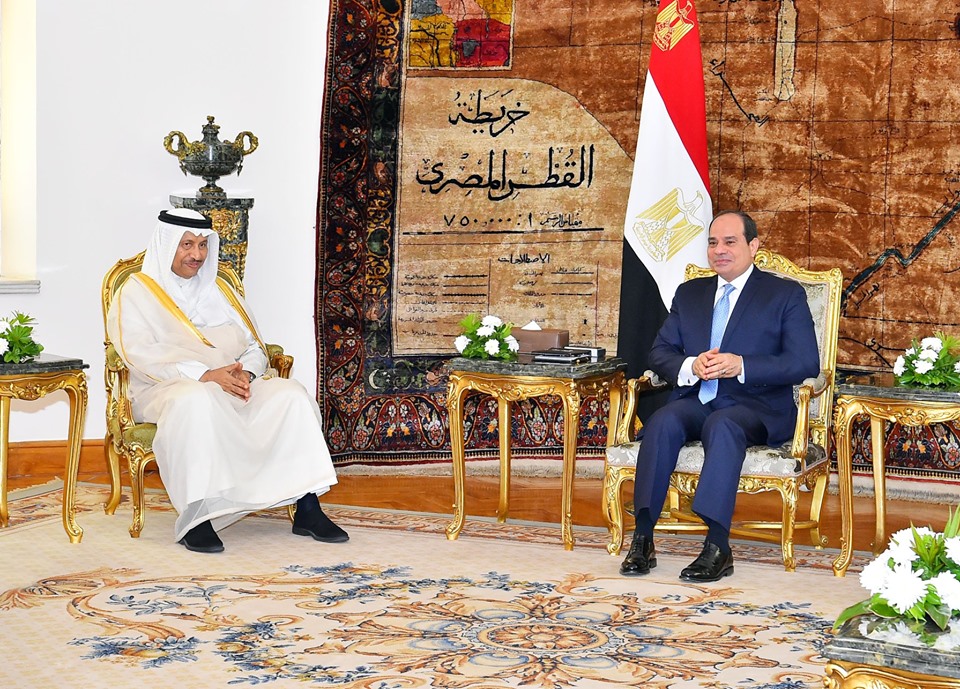   الرئيس السيسي يستقبل رئيس مجلس الوزراء الكويتي (صور )
