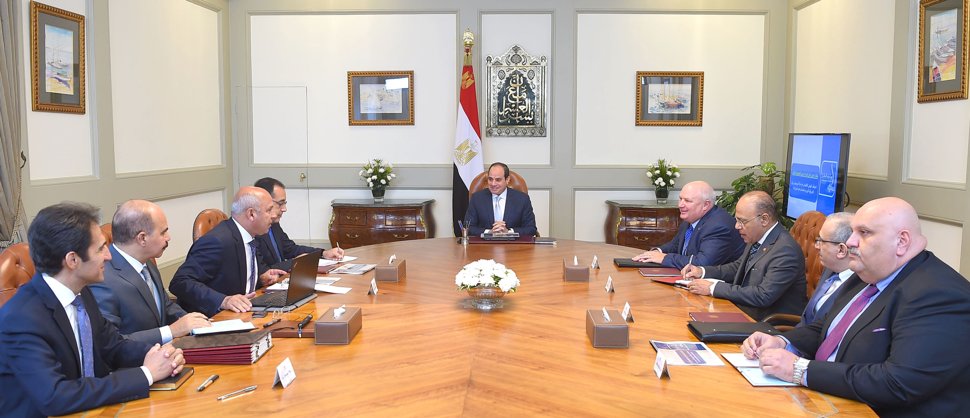   الرئيس السيسى يجتمع مع رئيس مجلس إدارة شركة «بي آر إل» الأمريكية