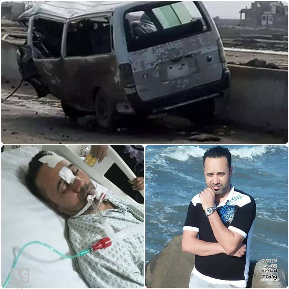   وفاة أحد المصابين في حادث انقلاب ميكروباص بطريق دمياط بورسعيد