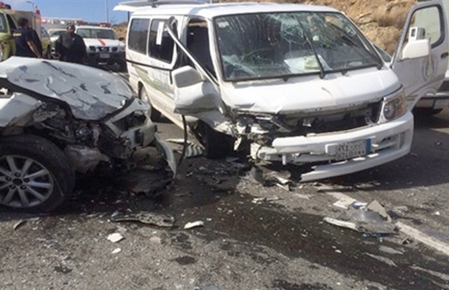   إصابة 6 أشخاص في حادث تصادم جنوب بني سويف