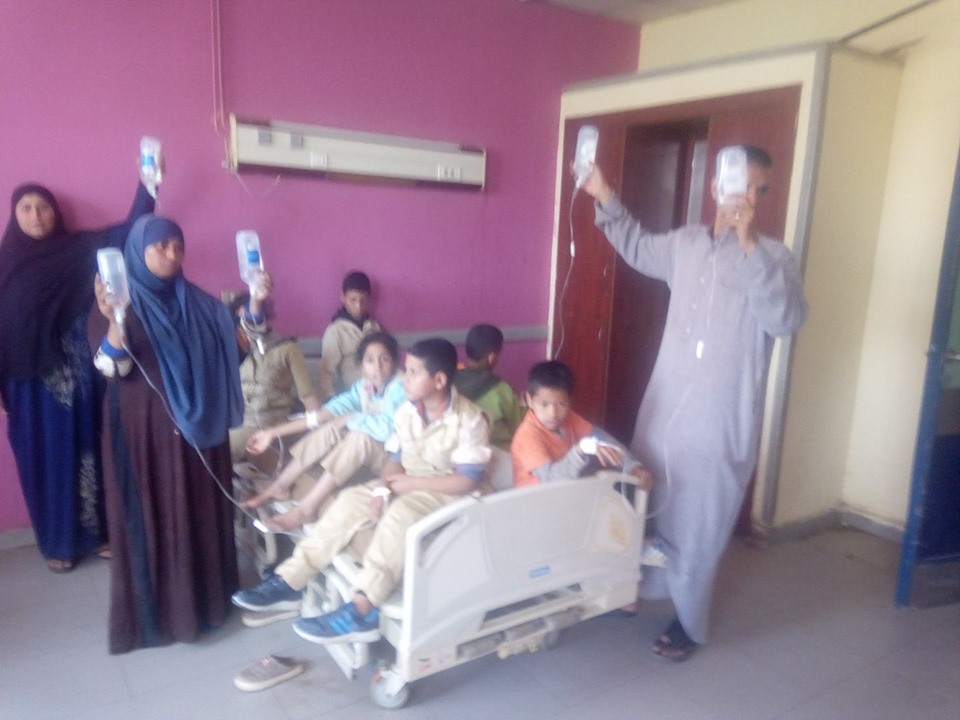    إصابة 90 تلميذ باشتباة تسمم غذائي بعد تناولهم الوجبة المدرسية ببني سويف