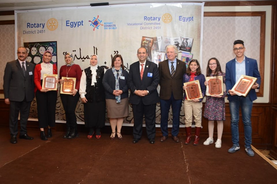   «روتاري مصر» يحتفل بفوز 13 طالبًا ويطلق المجلد الأول لمبادرة لغتنا الجميلة احتفالاً اليوم العالمي للغة العربية