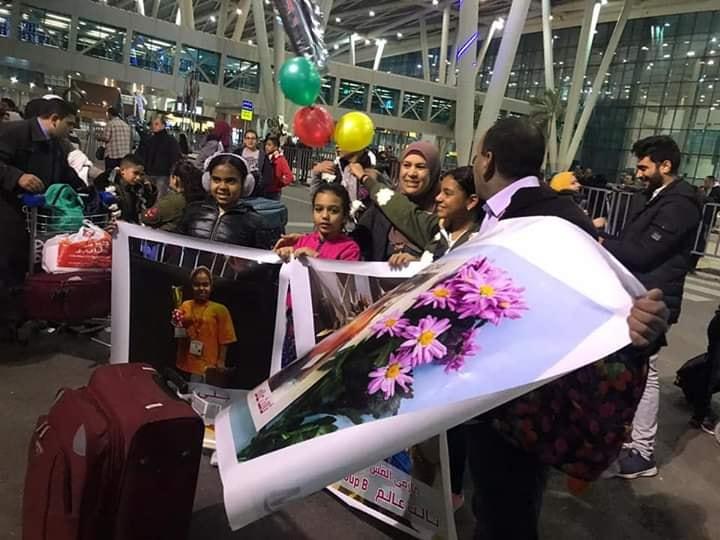  عودة أبناء دمياط أبطال العالم من تايلاند واستقبال حافل لهم في مطار القاهرة