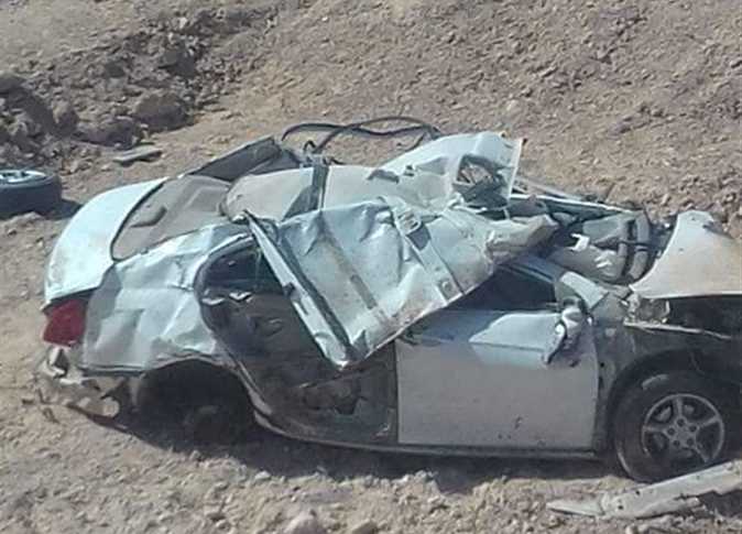   مصرع وإصابة 5 أشخاص في حادث أنقلاب سيارة ملاكي ببني سويف