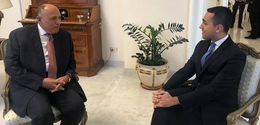   وزير الخارجية يجري محادثات مع نظيره الإيطالى أثناء زيارته لروما