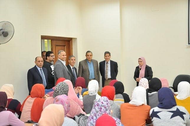  صور..لجنة  مسابقة أفضل الجامعات المصرية تتفقد منشآت جامعة كفرالشيخ