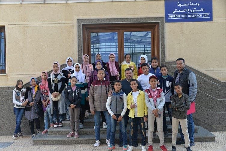   صور|| وفد مدرسة الشهيد الجندي يتعرف على منشآت جامعة كفر الشيخ