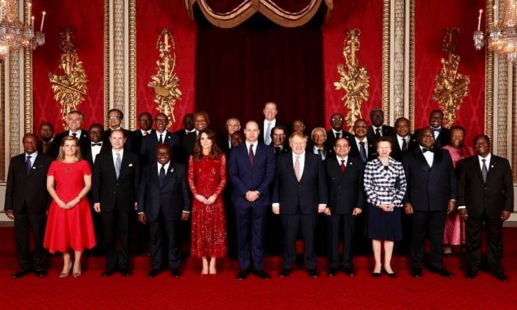   الرئيس السيسى يشارك فى حفل استقبال الزعماء الأفارقة بقصر باكنجام فى لندن