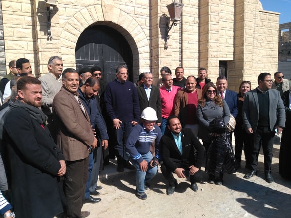   وزير السياحة والآثار ومحافظ المنيا يتفقدان كنيسة السيدة العذراء بجبل الطير