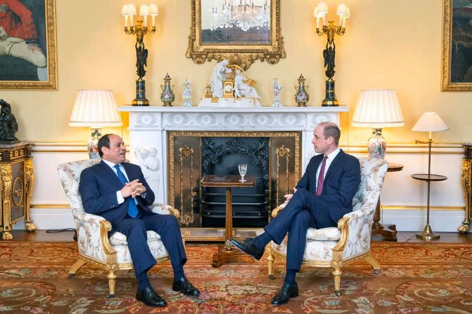   الرئيس السيسى يلتقى الأمير ويليام ويشيد بعلاقات التعاون المصرية البريطانية الممتدة