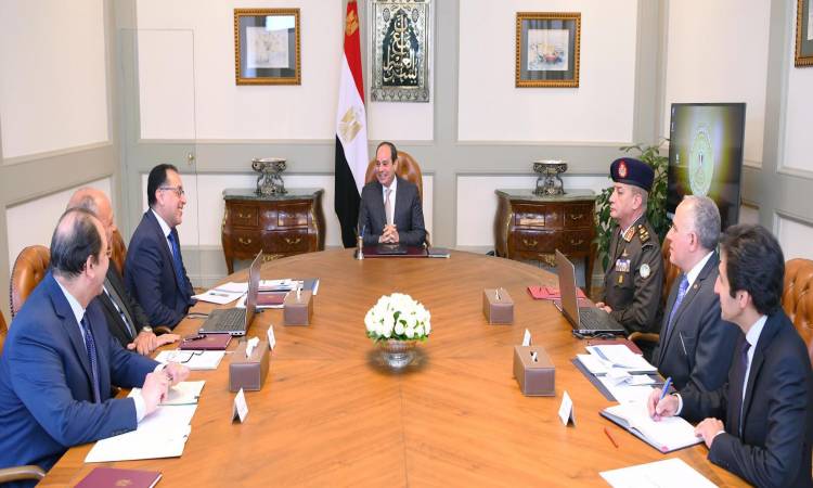 الرئيس السيسى يوجه بمواصلة العمل للحفاظ على حقوق مصر المائية