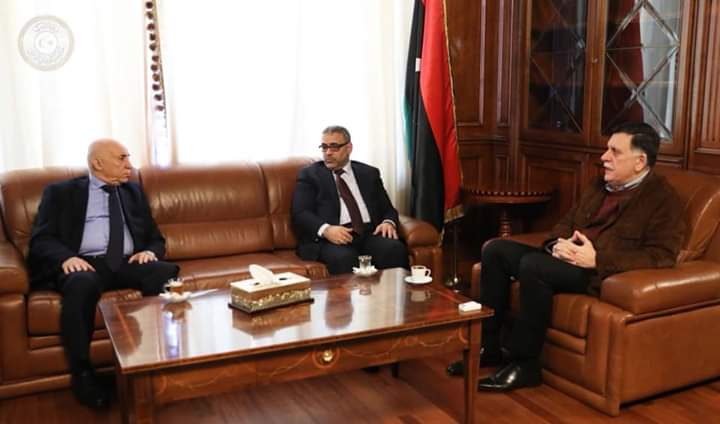   المجلس الرئاسي الليبي يجتمع مع رئيسي المجلس الأعلى للدولة ومجلس النواب