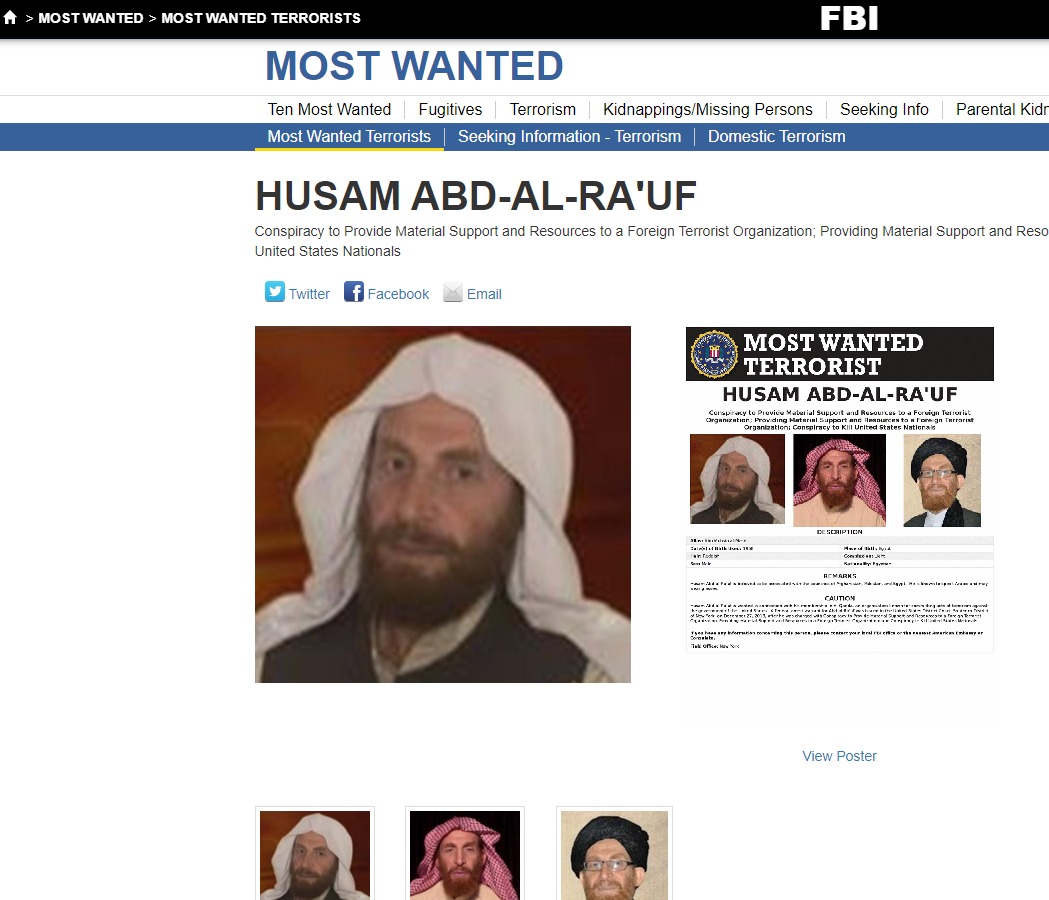   من هو المصرى حسام عبد الرؤوف المدرج على قائمة الـ «FBI» لأكثر الإرهابيين المطلوبين