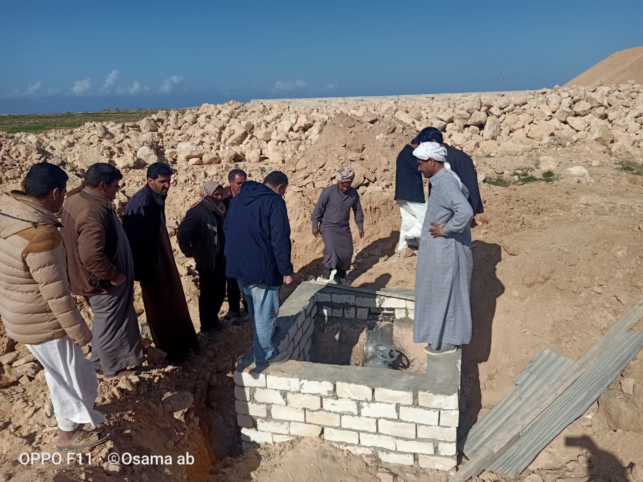   توصيل شبكة مياه قرية جلاله بالضبعة