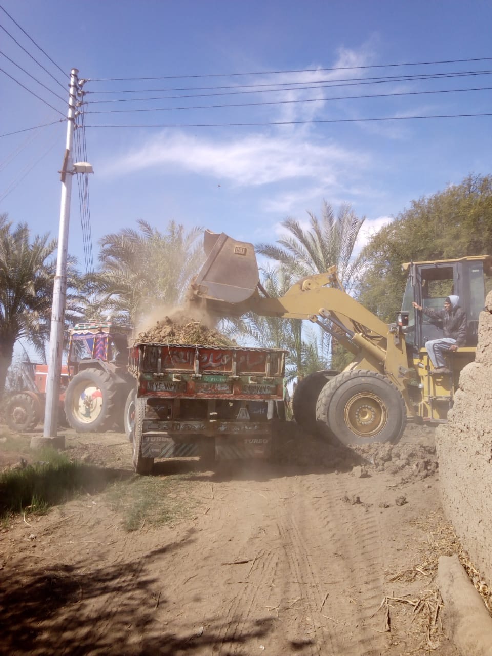   رفع ١٩٠ طن مخلفات وزراعة ١٠٠ شجرة فى ٣ مدن بمحافظة قنا 