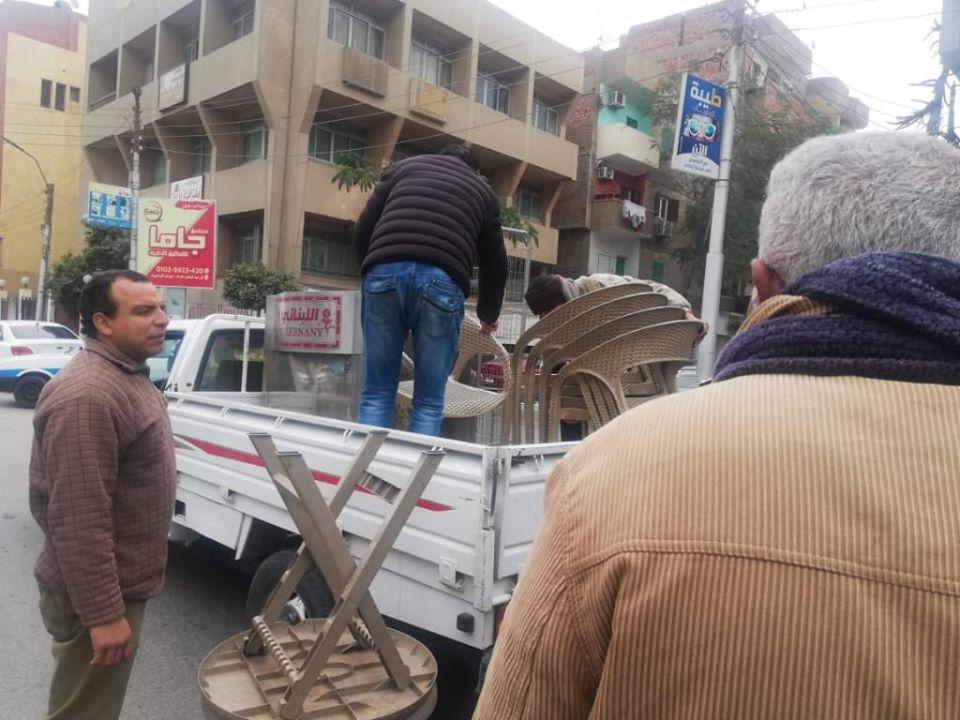  حملة نظافة وأشغالات بشوارع مدينة بني سويف