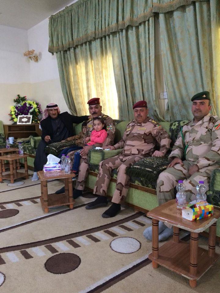   لجان متابعة شؤون الشهداء والجرحى في الجيش العراقي تواصل زياراتها