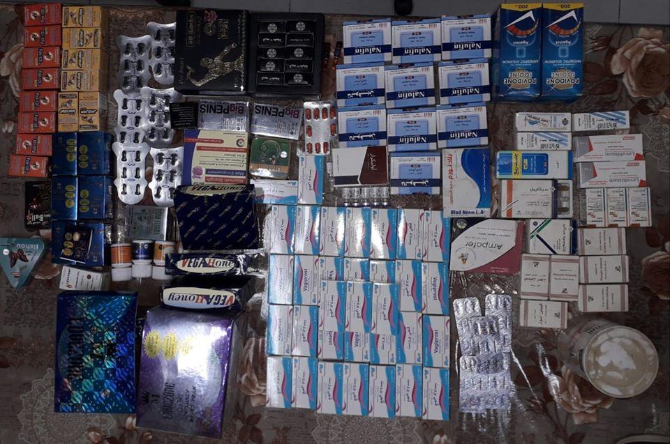   ضبط أدوية جنسية مستوردة وأدوية منتهية الصلاحية في حملة ببني سويف