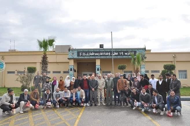   التربية العسكرية بجامعة كفر الشيخ تزور قاعدة «جناكليس» الجوية
