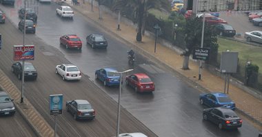   سقوط أمطار على مناطق متفرقة بالقاهرة والجيزة