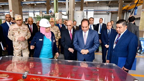   افتتاح الرئيس السيسى لمصنع «300 حربي» يتصدر عناوين صحف اليوم