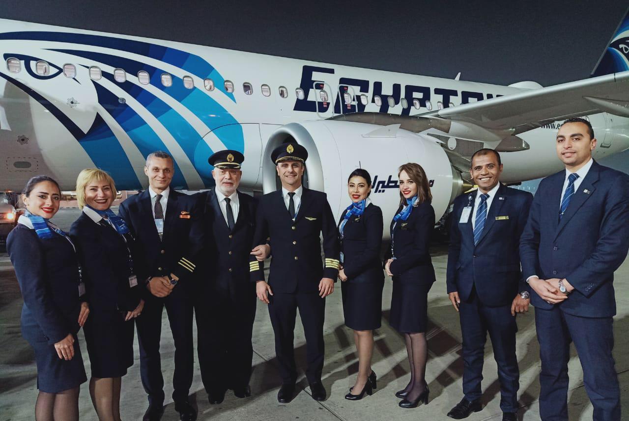   «مصرللطيران» تتسلم الطائرة الثانية الجديدة من طراز الإيرباص A320 neo بمطار القاهرة
