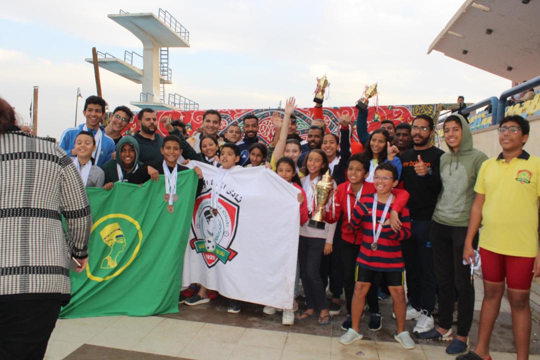   نادي المنيا يفوز ب 60 ميدالية و3 كؤوس ببطولة منطقة الصعيد الشتوية للسباحة
