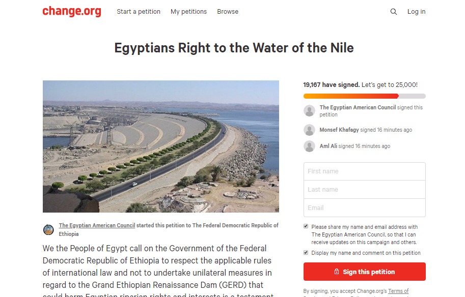   ادخل وادعم حق مصر فى مياه النيل عبر هذا الرابط «http://chng.it/wZFxxXVvHW»