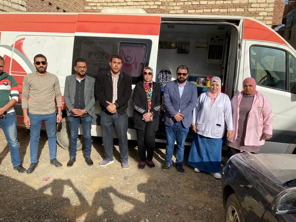   حزب مستقبل وطن ببني سويف ينظم قافلة طبية مجانية وحملة للتبرع بالدم