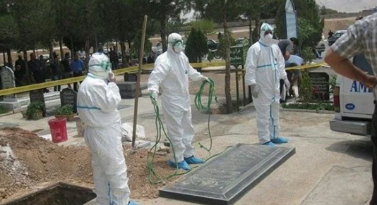   شاهد|| أول عملية دفن لضحية فيروس كورونا في الأردن