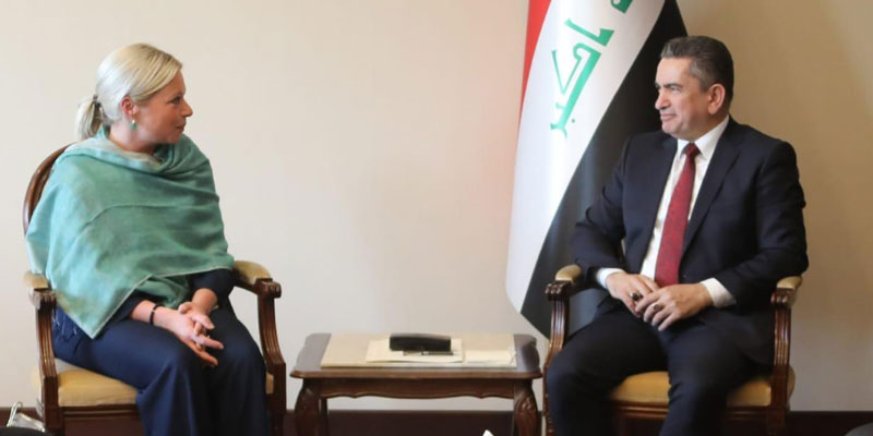   رئيس الوزراء العراقي المكلف يستقبل الممثلة الخاصة للأمين العام للأمم المتحدة في العراق