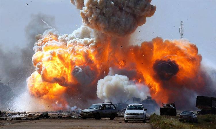    ليبيا: تفجير إرهابى يستهدف عبارة مياه الأمطار بـ طريق الشويرف – القريات