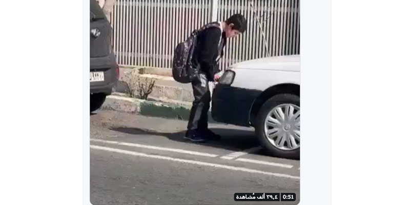   شاهد مأساة طفل إيرانى مصاب بالكورونا أثناء ذهابه للمدرسة