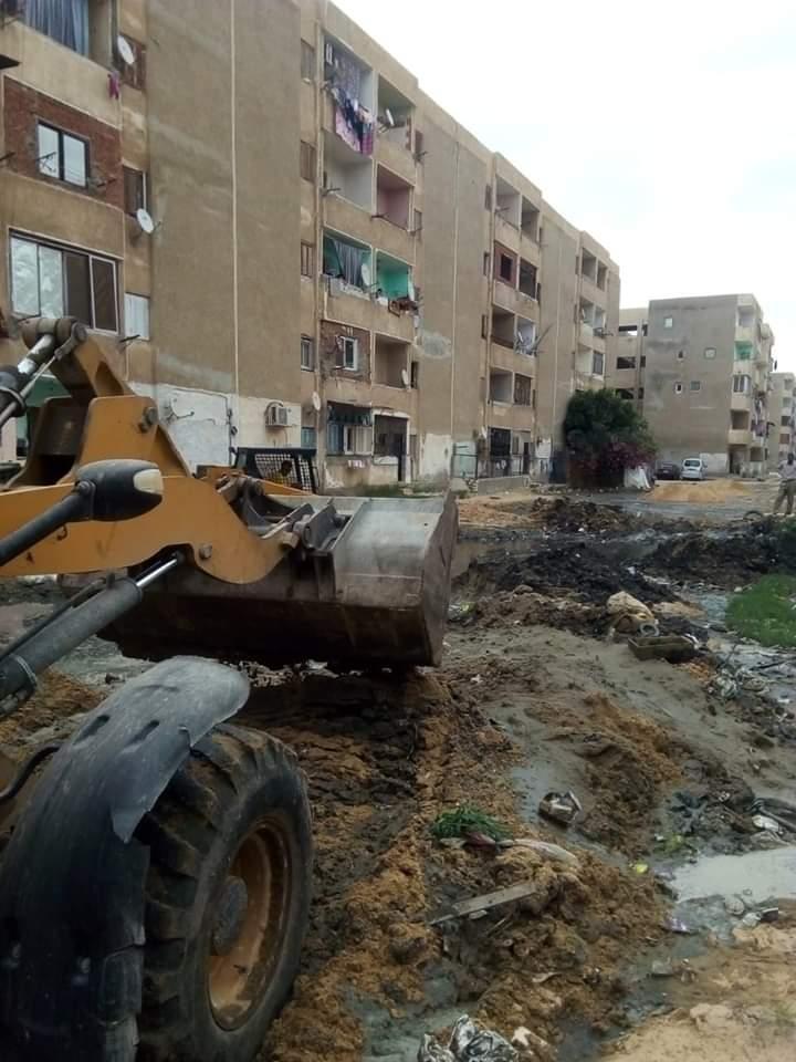   بالصور|| تدشين حملة مكبرة على الصرف الصحي بمدينة المستقبل بالإسماعيلية