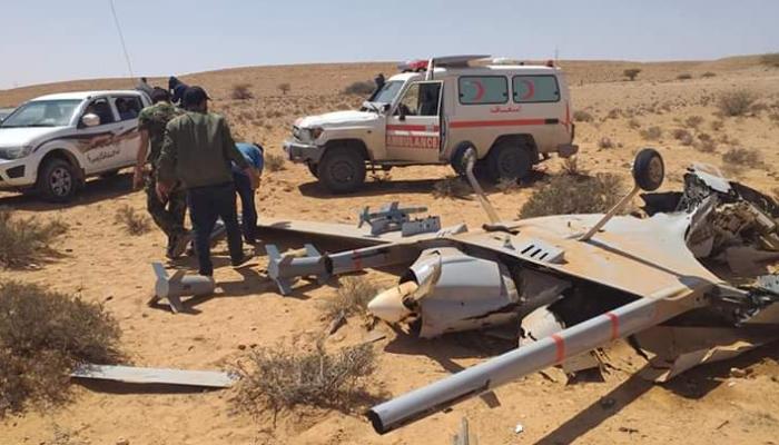   الجيش الليبى يسقط 4 طائرات تركية «درونز» اليوم الأحد قبل مهاجمة أهدافها