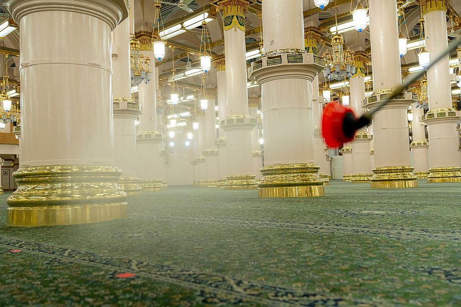   جهود متواصلة لرئاسة المسجد النبوي لاتخاذ إجراءات احترازية لمواجهة كورونا