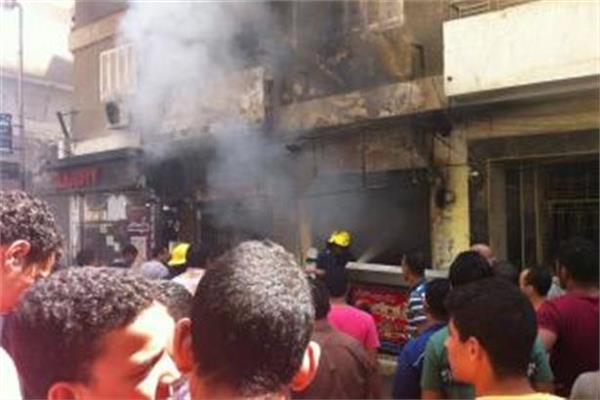   الحماية المدنية تسيطر على حريق داخل مطعم ومستشفى في حلوان