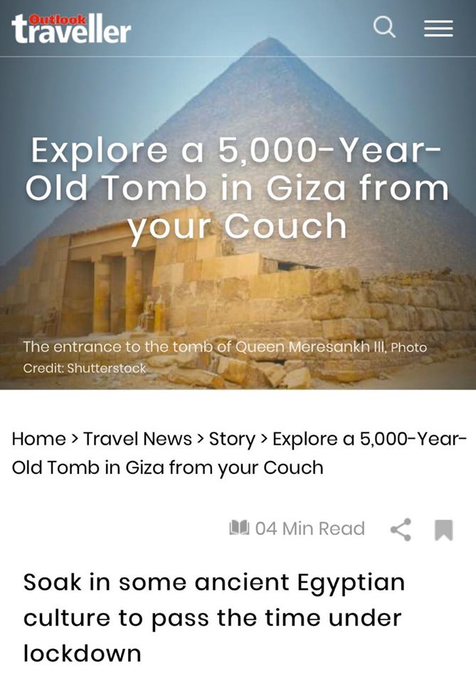   وكالات الأنباء العالمية :تشيد بمبادرة «اكتشف مصر من البيت»