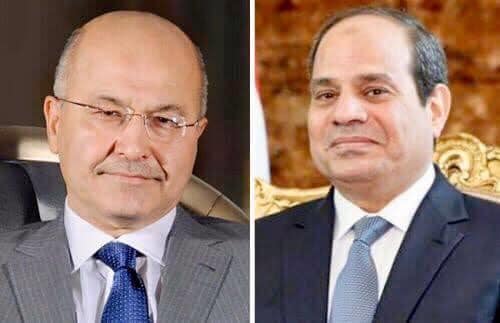   الرئيس السيسى يتلقى اتصالا هاتفيا من نظيره العراقى لتهنئته بعيد الفطر