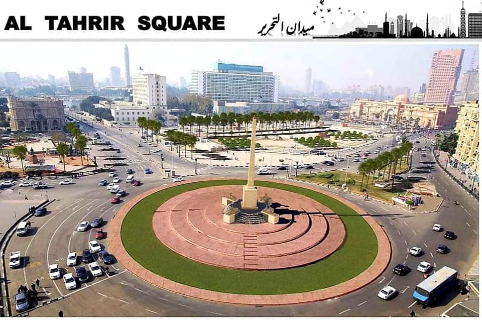   بمسلة و٤ كباش متحف مفتوح بميدان التحرير