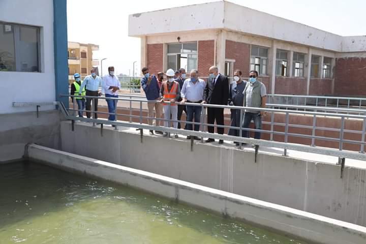   "الداودى " يشهد بدء التشغيل التجريبى لتوسعات محطة مياه دشنا شمال قنا 