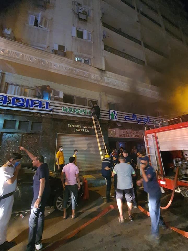   متابعة لحريق مستشفى اجيال