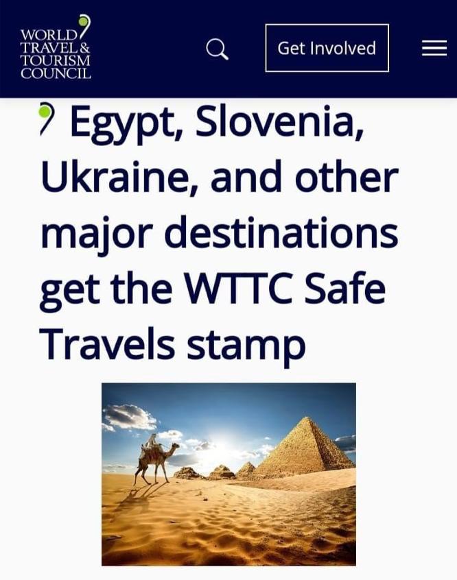   ضوابط السياحة المصرية تحصل علي خاتم السفر الآمن من المجلس الدولي للسياحة والسفر