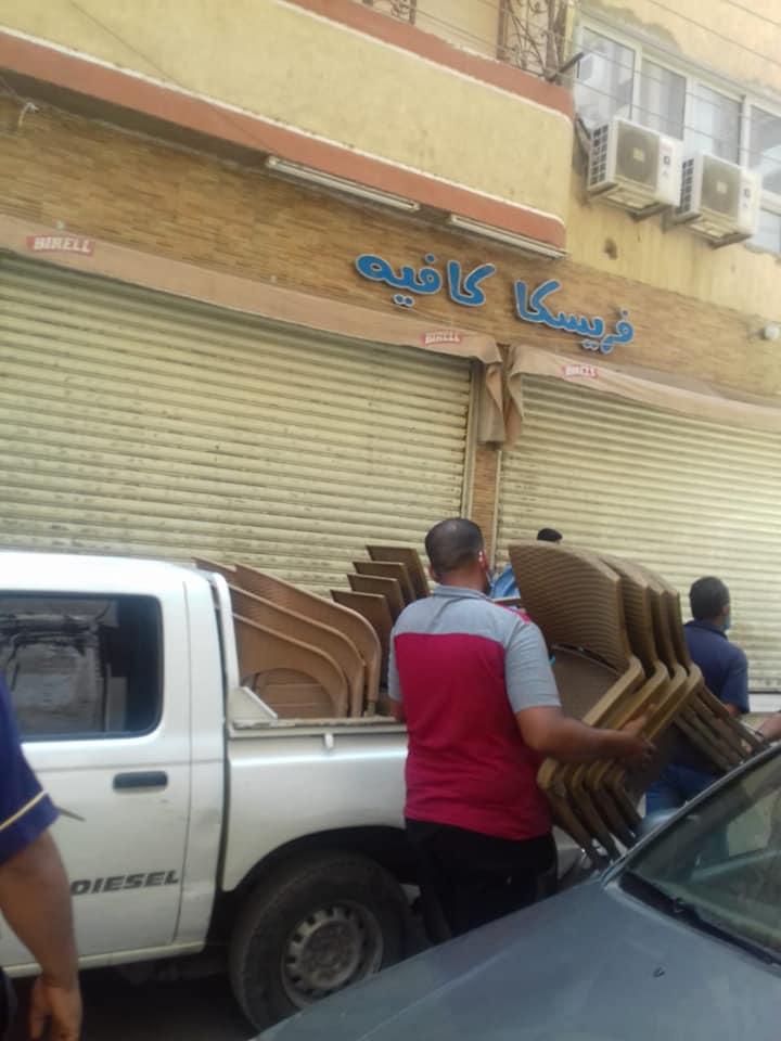   ضبط 2 من المقاهي المخالفة لقرار الحظر بمدينة المنيا