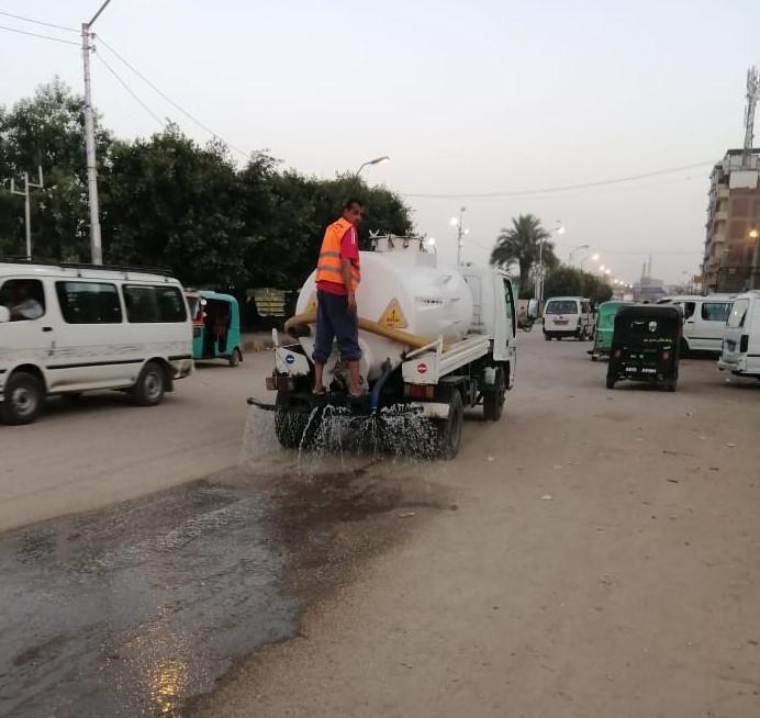   إزالة 115 حالة إشغالات ورش وتعقيم شوارع مدينة ببا ببني سويف