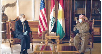   مسعود بارزاني و السفير الأمريكي يناقشان الأوضاع الراهنة بالعراق