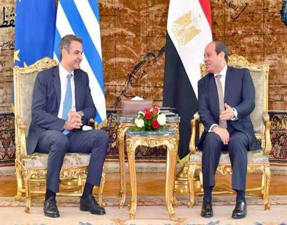   الرئيس السيسى يبحث هاتفياً مع رئيس وزراء اليونان تطورات القضية الليبية