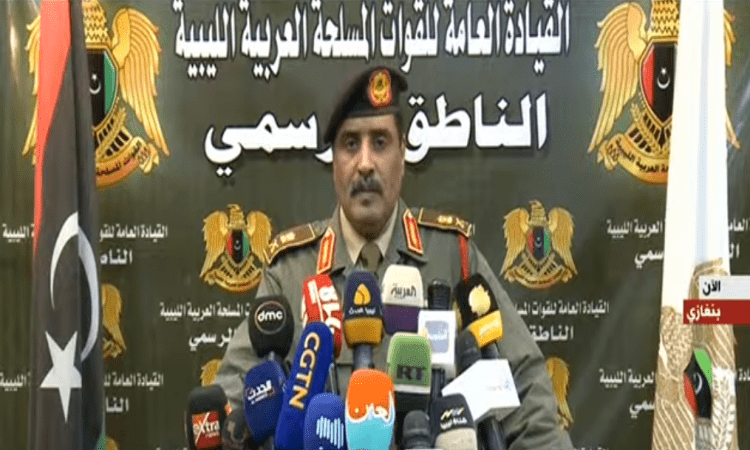   المتحدث باسم الجيش الليبى يحذر من الاعيب ومراوغات تركيا