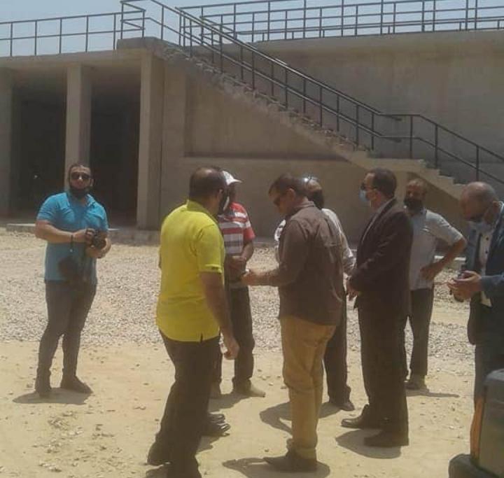   نائب المحافظ يتابع الأعمال بمحطة مياه «السبع آبار الغربية» في أبوصوير